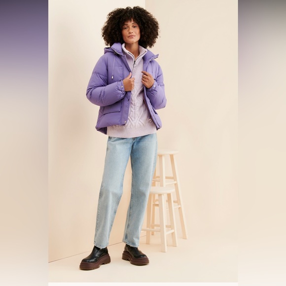 SOLD - Kate Spade Cinched Waist Hooded Puffer Coat - Picture 3 of 9